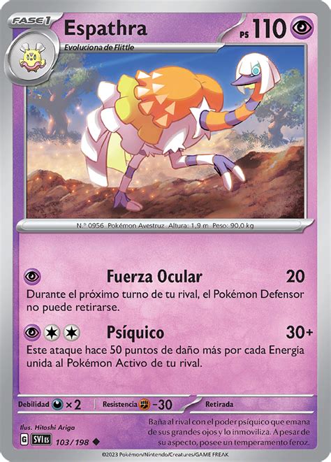 Espathra (Escarlata y Púrpura TCG) - WikiDex, la enciclopedia Pokémon