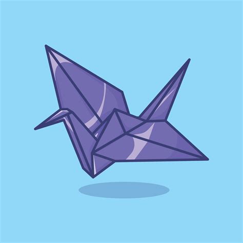 Simple cartoon illustration. Origami paper in the shape of a swan. Office concept. 12665117 ...