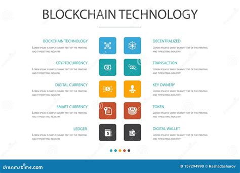 Blockchain Technology Infographic 10 Stock Vector - Illustration of ...