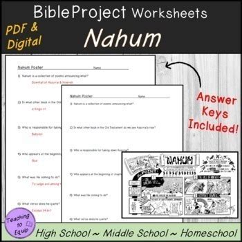 The Book of Nahum Summary by Teaching to Equip | TPT