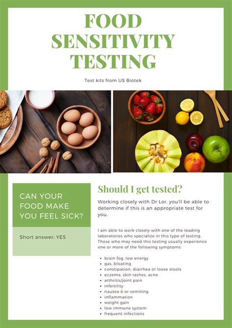 Food sensitivity testing