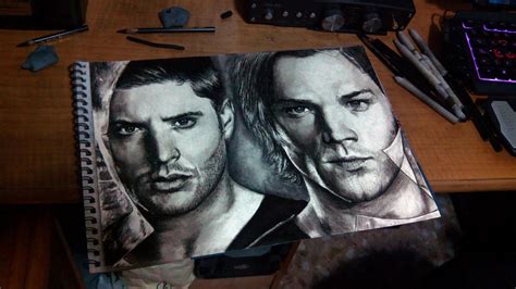 Supernatural Dean Winchester Sam Winchester by ArutArt on DeviantArt