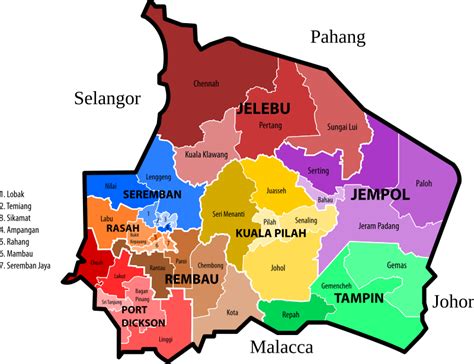 Negeri Sembilan new electoral map (March 2017 revision) - Openclipart