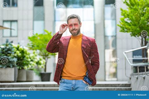 Happy Man in Menswear Outside. Photo of Man in Menswear of Jacket Stock ...