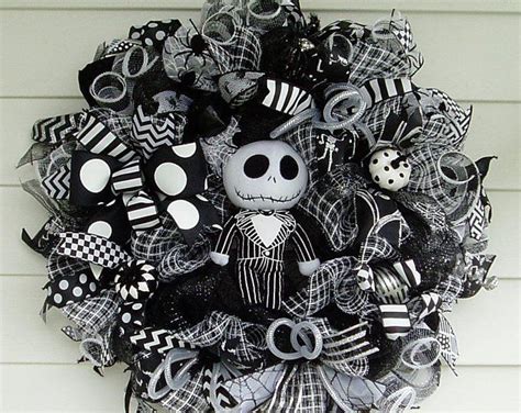 Jack Skellington Wreath Jack Skellington Nightmare Before - Etsy ...