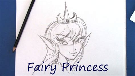 How to Draw a Fairy Princess - Step by Step for Beginners - YouTube