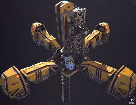 Automated Mining Drill, Matteo Mingozzi | Concept art drawing, Sci fi ...