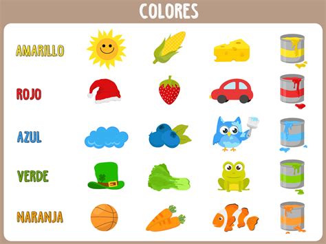 COLORES EN INGLÉS Y ESPAÑOL ® Ejercicios para niños