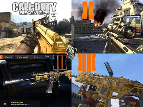 Every black ops gold camo!!!! Which one is your favorite? : r/Blackops4