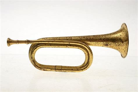 Bugle, small brass hunting bugle - Musical Instruments - Leonard Joel Pty. Ltd. - Antiques Reporter