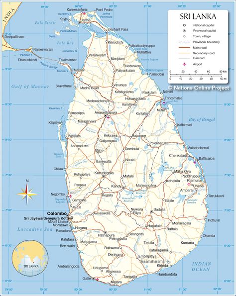 Political Map of Sri Lanka - Nations Online Project