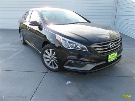 2017 Phantom Black Hyundai Sonata Sport #116344023 Photo #33 | GTCarLot.com - Car Color Galleries