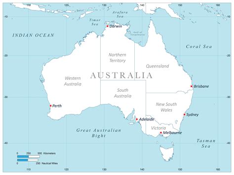 Digital Map of Australia for Download High-resolution Map - Etsy