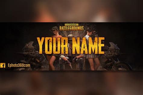 Create a youtube banner game of PUBG cool