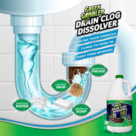 Liquid Clog Remover By Green Gobbler - Drain, Toilet Clog Remover ...