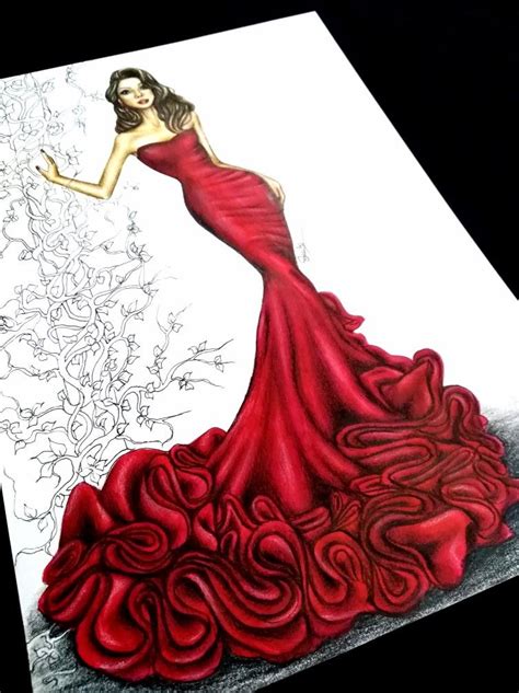 10 Creative Fashion Dress Drawing Ideas that Will Boost Your Sketching Skills! - Themtraicay.com