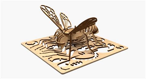 3D bee laser cut puzzle model - TurboSquid 1285816