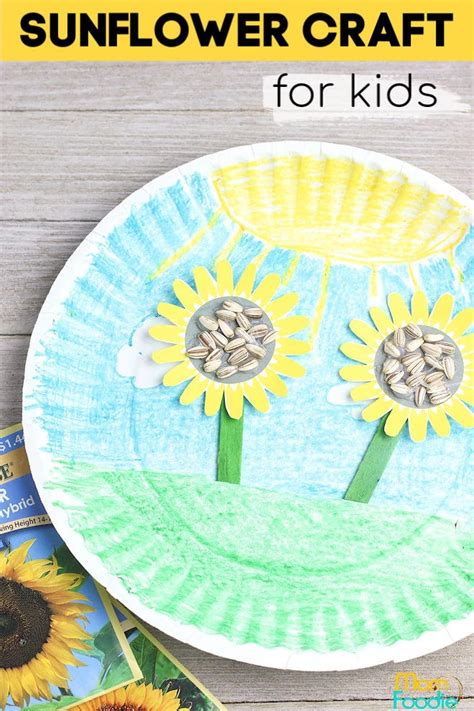 Paper Plate Sunflower Craft for Kids - Growing Sunflower Craft