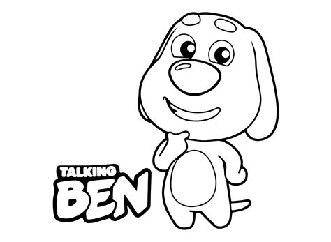 Talking Ben Free Coloring Page - Free Printable Coloring Pages