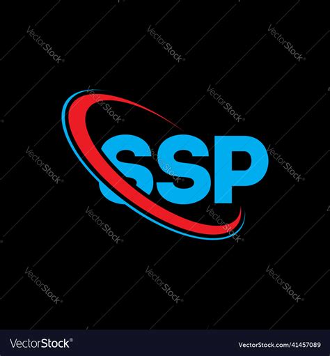 Ssp logo letter design Royalty Free Vector Image