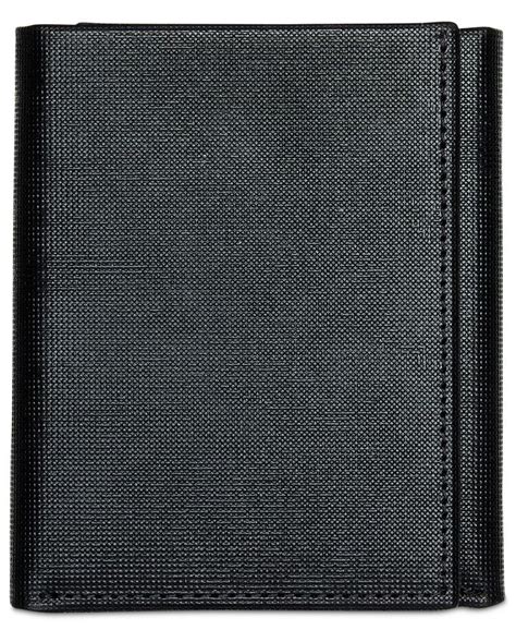 Perry Ellis Men's Portfolio Saffiano RFID Trifold Wallet - Macy's