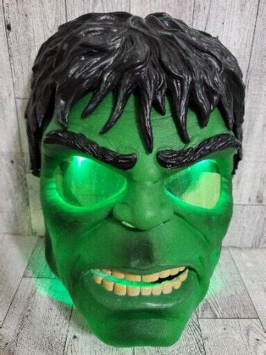 MARVEL INCREDIBLE HULK GLOW MASK GREEN EYES LIGHT UP … - Gem