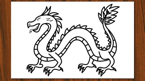 Easy How to Draw a Chinese Dragon! Drawing Tutorial for Beginners - YouTube