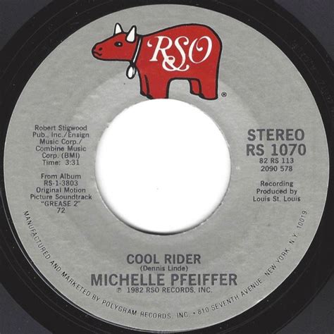 Michelle Pfeiffer – Cool Rider (1982, Vinyl) - Discogs