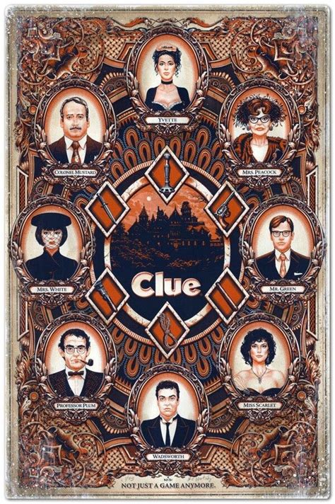 Clue film art/poster. | Clue the movie, Clue movie, Movie art