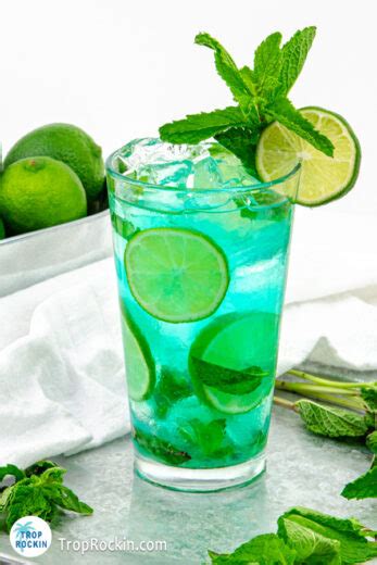 Blue Mojito Recipe (Blue Curacao Mojito) | Trop Rockin