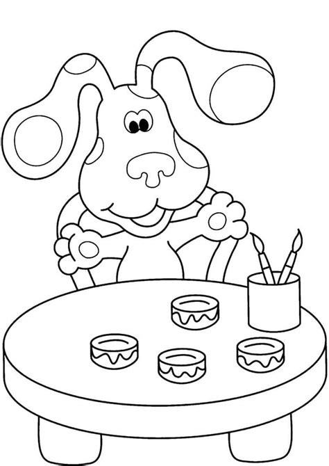 Blue's Clues Christmas Coloring Pages