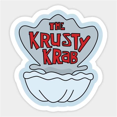 Krusty Krab Logo - Spongebob - Sticker | TeePublic