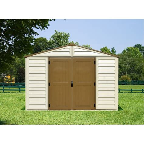 DuraMax 10x8 Woodbridge Plus Vinyl Shed Kit w/ Foundation (40214)