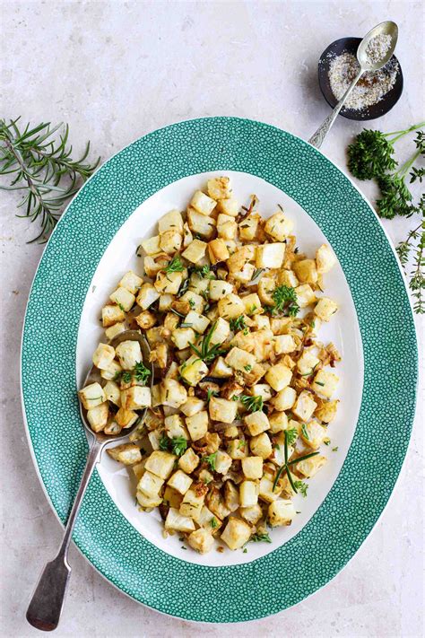 Roasted Celeriac with Rosemary and Garlic (parmentier-style) - food to glow | Roast celeriac ...