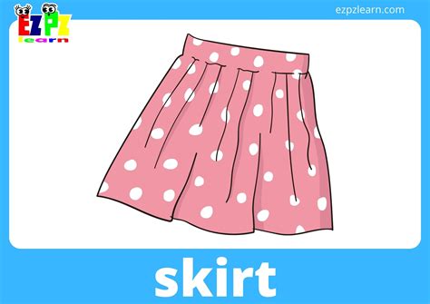 Clothes Flashcards With Words View Online or Free PDF Download - Ezpzlearn.com