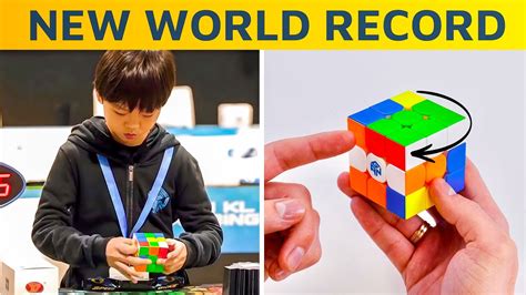 Kid Broke the Rubik's Cube World Record | That's how he did it - YouTube