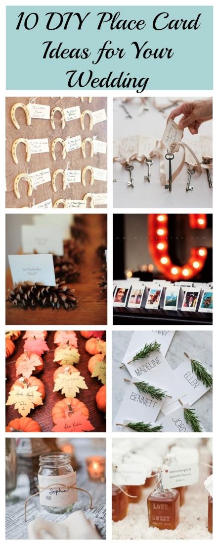 10 DIY Place Card Ideas - Rustic Wedding Chic