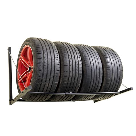 Ultrawall Tire Rack, Foldable and Adjustable Wall Mount Multi-Tire Rack ...