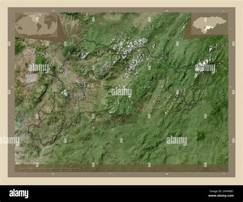 El Paraíso, departamento de Honduras. Mapa satelital de alta resolución ...