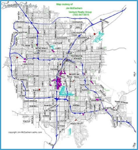 Las Vegas Metro Map - TravelsFinders.Com