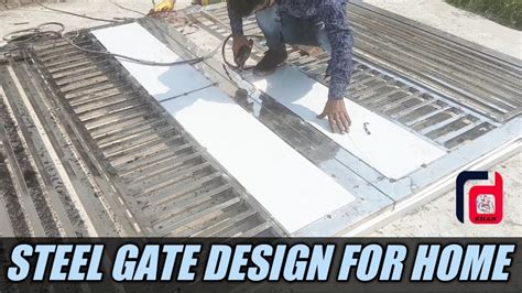 steel gate design for home || how to build stainless steel gate - YouTube