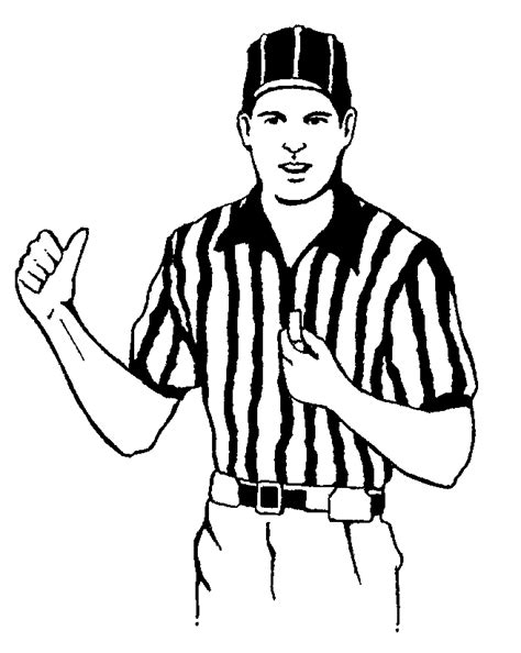umpire clipart black and white - Clip Art Library