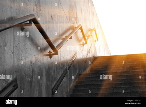 Modern concrete stairs Stock Photo - Alamy