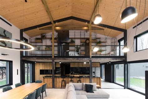 Modern Barn-Inspired House With Laconic Interiors - DigsDigs