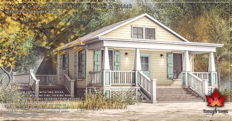 Shelter Island Cottages & Couch + Chair Set for Uber April – Trompe Loeil