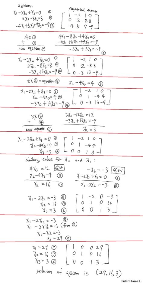 How To Solve Linear System In Matrix - At-Home Tutoring Services