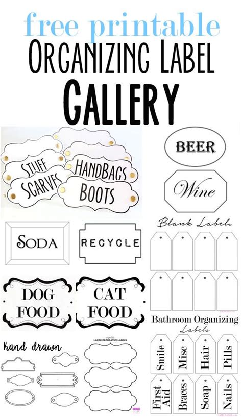 Free Printable Labels For Organizing