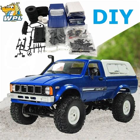 WPL C24 2.4G DIY RC Car KIT Remote Control Car RC Crawler Off road Car Buggy Moving Machine RC ...