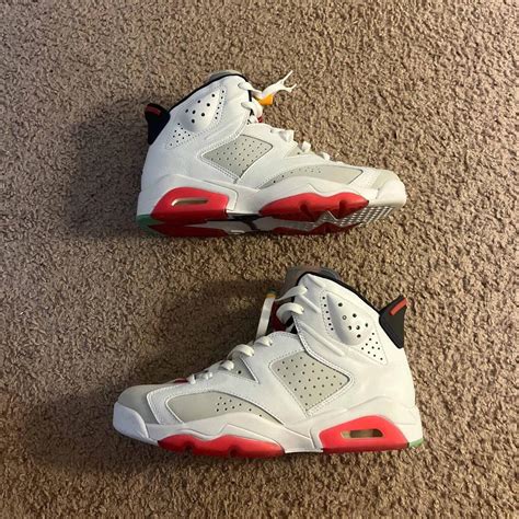 Air Jordan 6 Retro 'Hare' Side 7.5 In Men’s Minor... - Depop