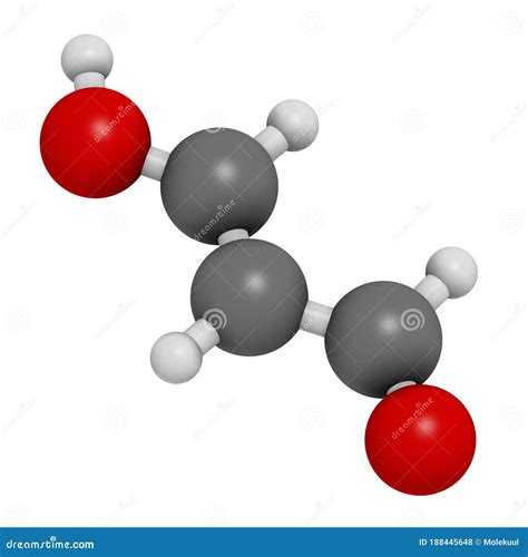 Malondialdehyde MDA, Enol Form Molecule. Marker of Oxidative Stress and ...